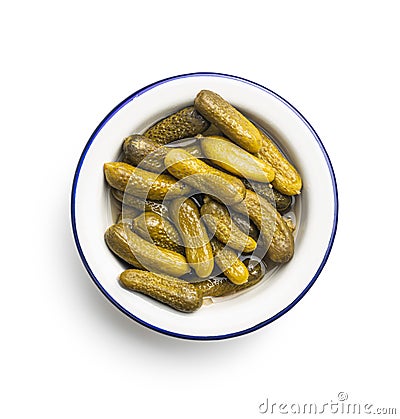 Marinated pickles. Canned cucumbers Stock Photo