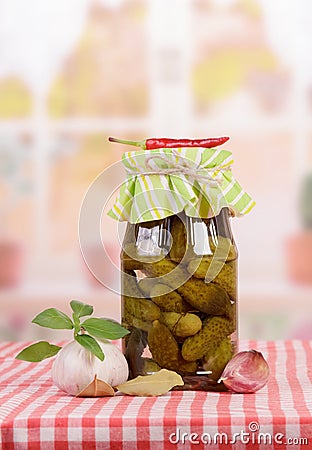 Marinated pickles Stock Photo