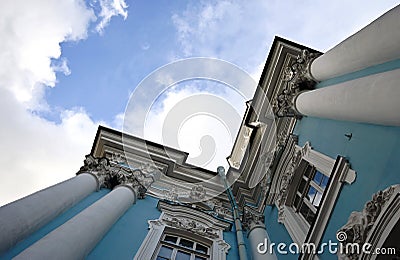 Architectural historical buildings of St. Petersburg. Orthodox churches in Russia. Stock Photo