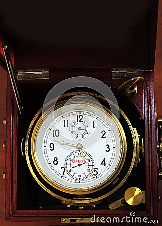 Marine chronometer Stock Photo