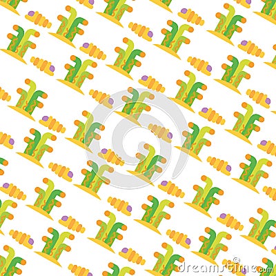 Marine coral sealife pattern Vector Illustration