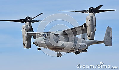 Marine Corps MV-22 Osprey Hovering Editorial Stock Photo