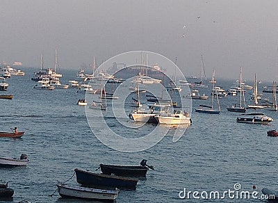 Marine drive mumba porti India arabian sea Stock Photo