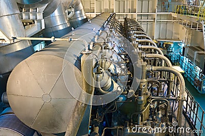 Marine engine Stock Photo