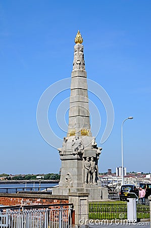 Marine Engine Room Memorial, Liverpool. Editorial Stock Photo