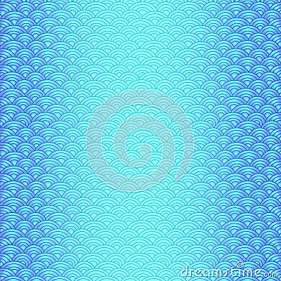 Marine fish scales simple seamless pattern in soft pastel colors Vector Illustration