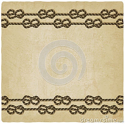 Marine knot background Vector Illustration