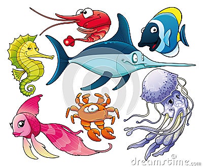 Marine life Vector Illustration