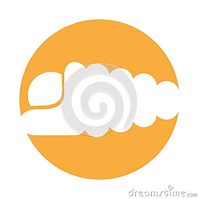 Marine snail isolated icon Vector Illustration