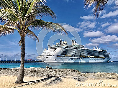 Mariner of the Seas and Grandeur of the Seas Editorial Stock Photo