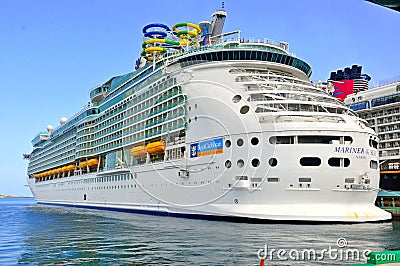 Mariner of the Seas in Nassau Editorial Stock Photo