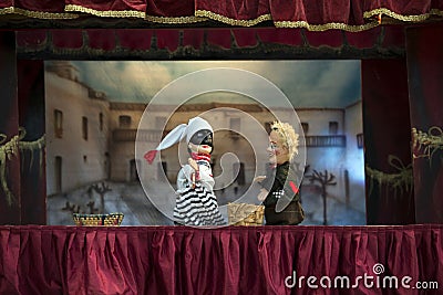 Marionette theatre Stock Photo