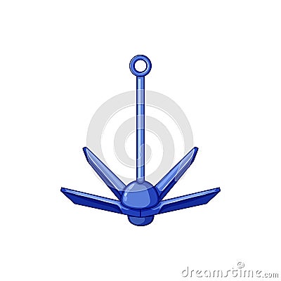 maritime boat anchor cartoon vector illustration Vector Illustration