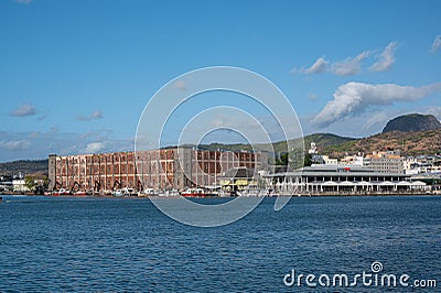 Maritime and commercial port, Port Louis, Mauritius September 2022 Editorial Stock Photo