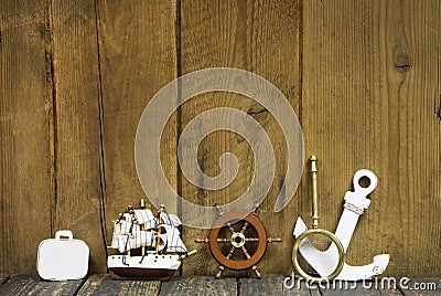Maritime decoration for cruising journey. Stock Photo