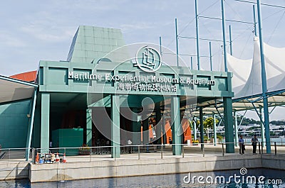 Maritime Experiential Museum & Aquarium Editorial Stock Photo