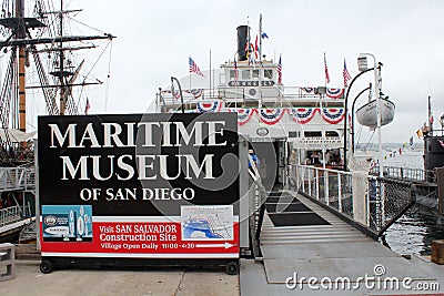 Maritime Museum of San Diego Editorial Stock Photo