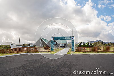 The maritime museum of village of Hellissandur in Snaefellsnes peninsula in Iceland Editorial Stock Photo