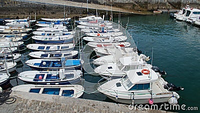 Maritime port of mundaka Editorial Stock Photo