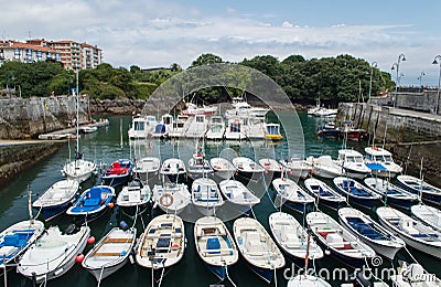 Maritime port of mundaka Editorial Stock Photo