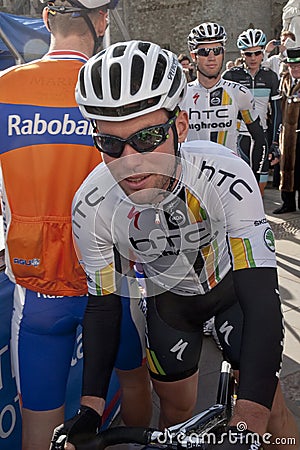 Mark Cavendish from HTC Highroad team Editorial Stock Photo