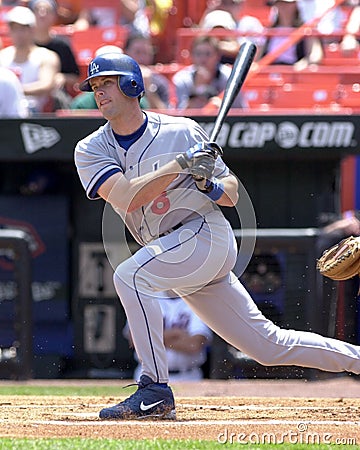 Mark Grudzielanek, Los Angeles Dodgers Editorial Stock Photo