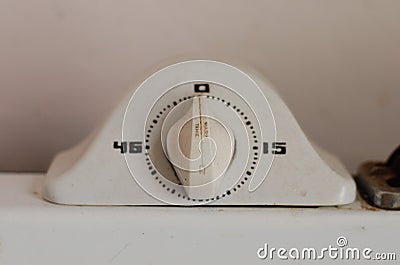 Mark Time Vintage Cooking Timer Stock Photo