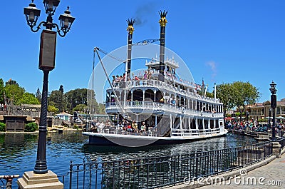 Mark Twain Riverboat Editorial Stock Photo