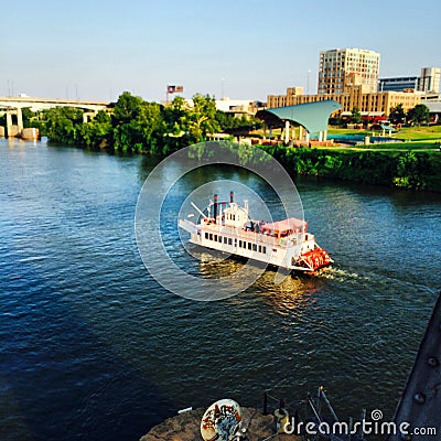 The Mark Twain Riverboat Stock Photo