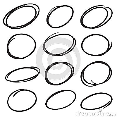 Marker circles Vector Illustration