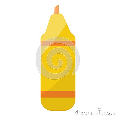 marker colored draw write tool childrens element Vector Illustration