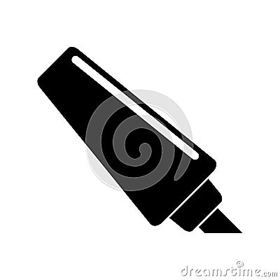 Marker write school utensil pictogram Vector Illustration