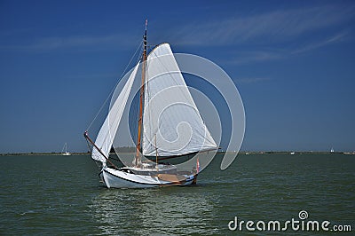 Markermeer, Holland. Saling boat Stock Photo