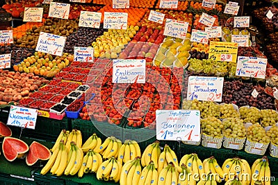 Fruit market Editorial Stock Photo