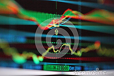Market chart Stock Photo