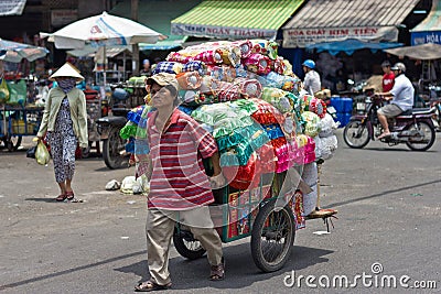 Market in China Town, Ho Chi Minh City, Vietnam Editorial Stock Photo