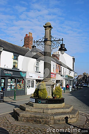 Market Cross, High Street, Garstang, Lancashire Editorial Stock Photo