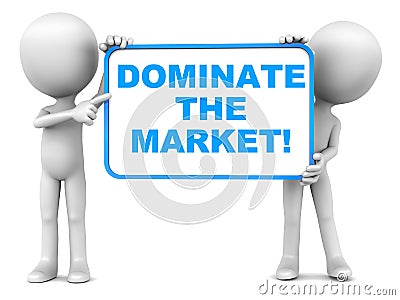 Market domination Stock Photo