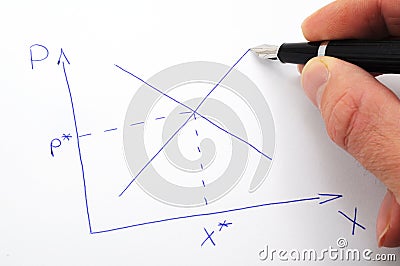 Market economics Stock Photo