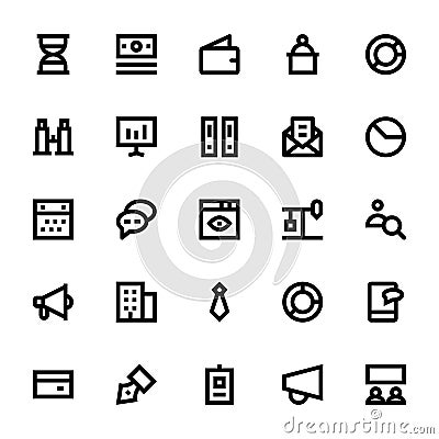 Market and Economics Vector Icons 2 Stock Photo