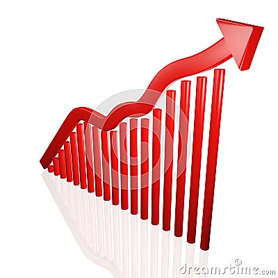 Market Financial Growth Chart Stock Photo