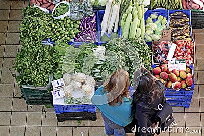 Market fruit and vegetable Editorial Stock Photo