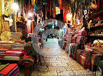 Market in Jerusalem Stock Photo