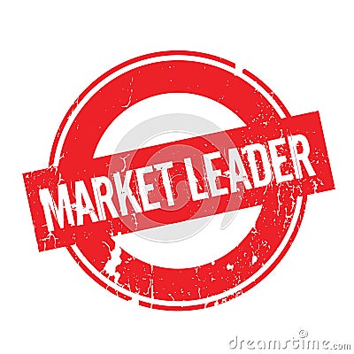 Market Leader rubber stamp Vector Illustration