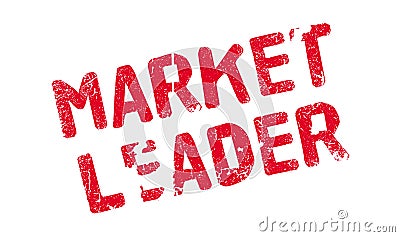 Market Leader rubber stamp Vector Illustration