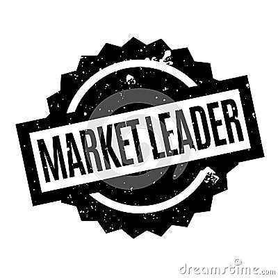 Market Leader rubber stamp Vector Illustration