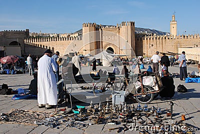 Market in Fez Medina Editorial Stock Photo