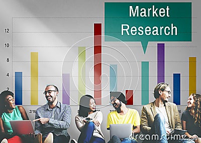 Market Research Analysis Consumer Marketing Strategy Concept Stock Photo