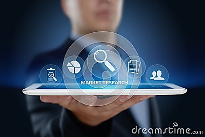 Market Research Marketing Strategy Business Technology Internet concept Stock Photo