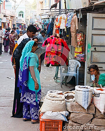 Market scene in India Editorial Stock Photo